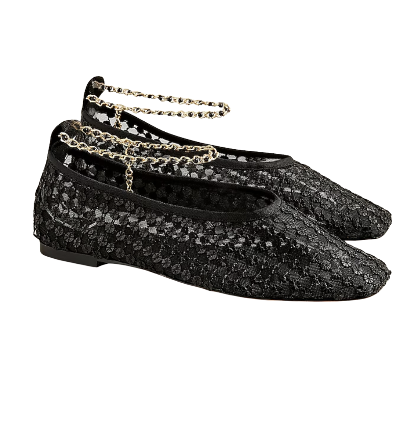Embellished Removable Strap Ballet Flat